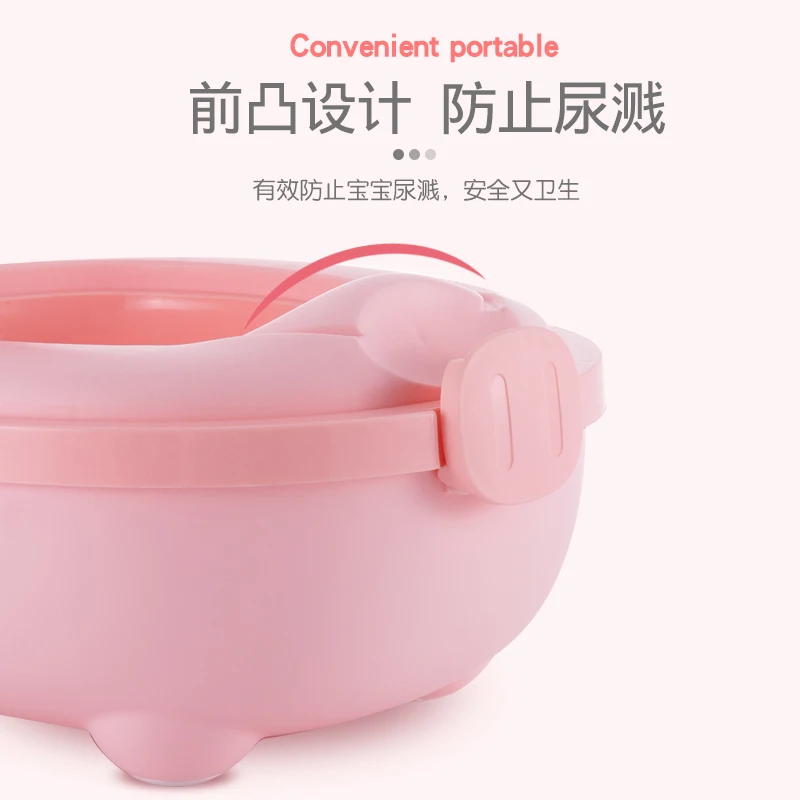 50kg Load-bearing Kids Cute Plastic Cartoon Leakproof Pot Portable Training Toilet For Baby Bathroom Toddler