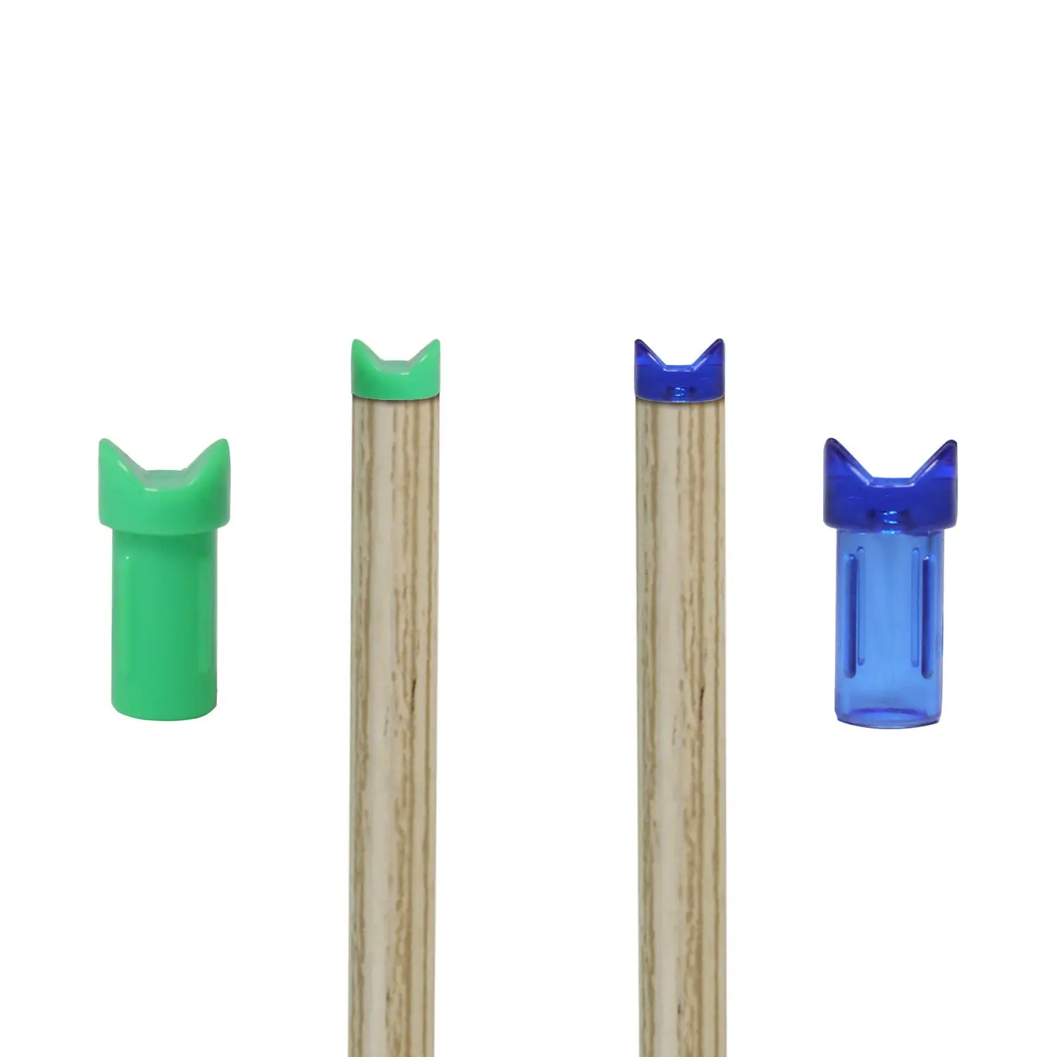 6 Colors Arrow Half-moon Insert Nocks ID 7.6mm/0.300 Inch Archery Arrow Accessories Knocks for Crossbow Bolts