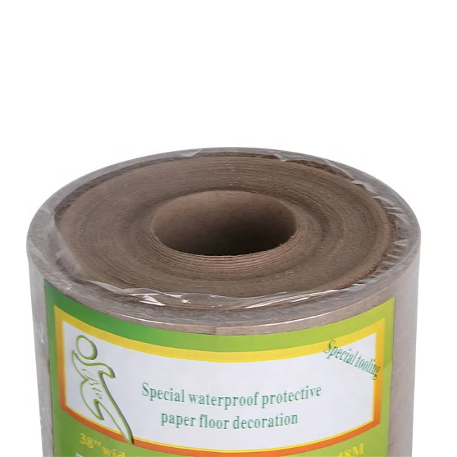 Odorless building floor protection paper BTO board for hardwood floor, tile, concrete, vinyl and countertop protection