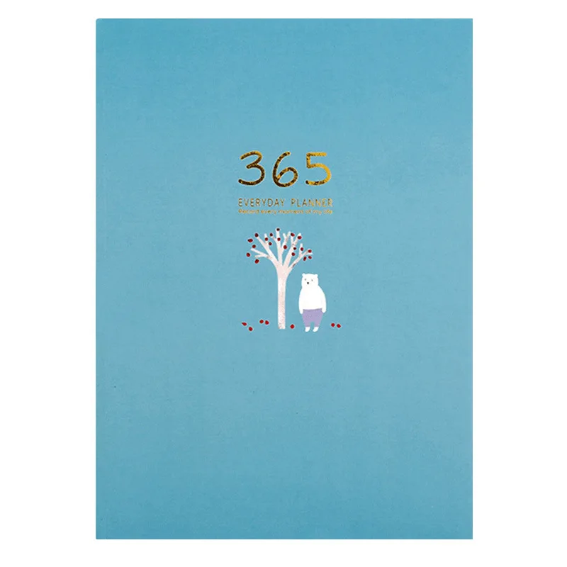 Personality Creative Work Learning Agenda Notebook 365-day Cartoon Portable Planner