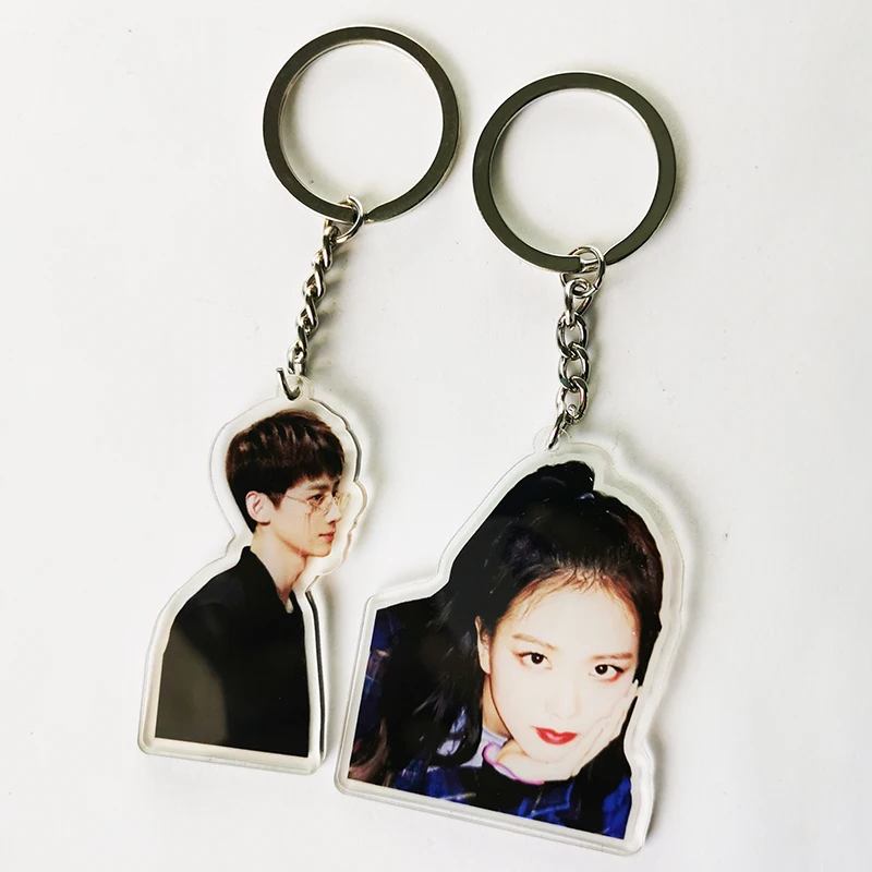 Factory Making Customized Photo Souvenir Gift Charm Keychains Acrylic Keychain