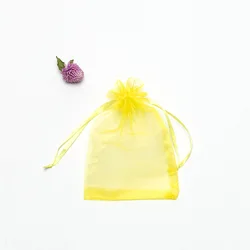 Best Seller 100PCS/Pack 8x10cm Premium Quality 3x4' Organza Gift Drawstring Bags in Stock