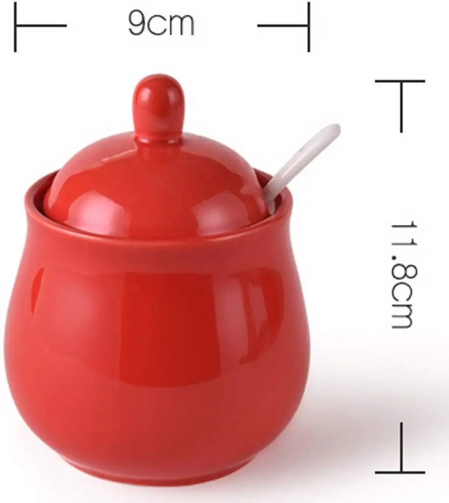 Керамическая сахарница, керамический цветной набор для сливок и сахара с крышкой, набор для сервировки кофе, 12 унций, кувшин для крема, сахарная банка