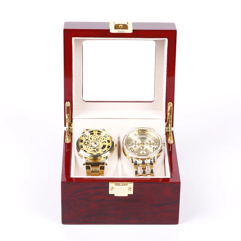IDEAR Luxury Wholesale Customized Design Flap Lid Printed Wooden Luxury Gift Packaging Watch Box