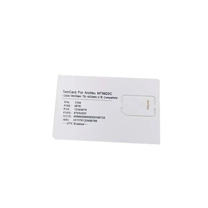  Тестовая sim-карта ANRITSU MT8220C для