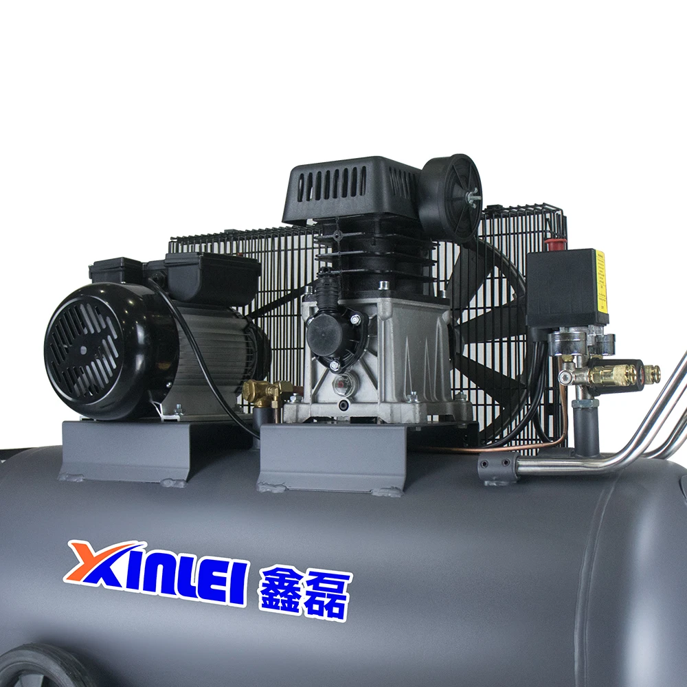 ZA55-100L  2KW  industrial belt drive piston  air compressor 100L tank