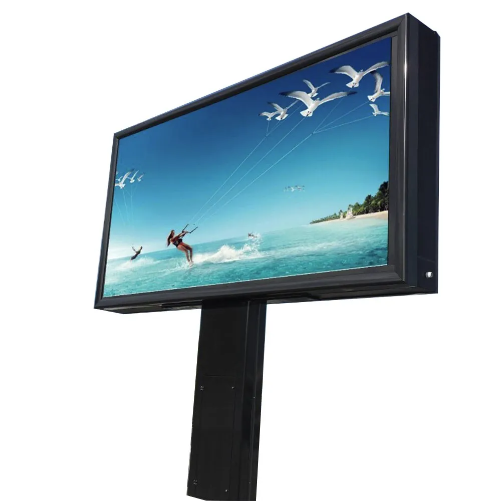 Outdoor Roadside Aluminum Profile Scrolling Light Box Advertising Billboard Price