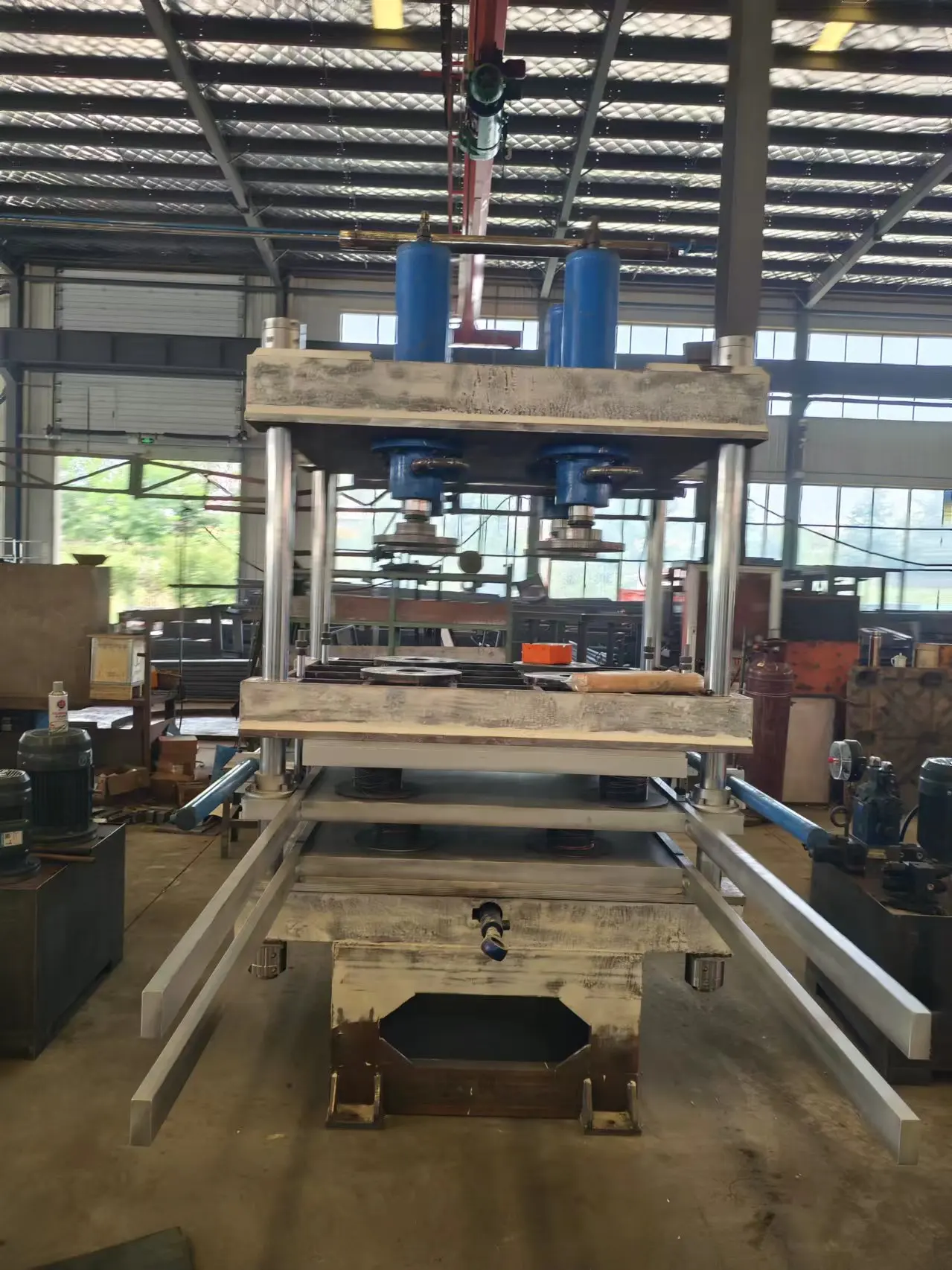 Rubber floor vulcanizing press rubber floor tile making machine rubber hydraulic curing press machine