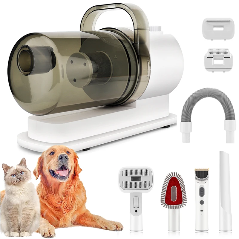 Lanumi X1 2024 Hot Pet Grooming Kit & Vacuum Suction Pet Hair Professional Vacuum Cleaner Tools for Dogs Cats