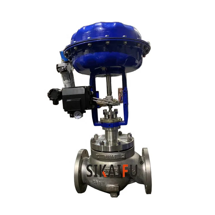 DN50 Single Seat Pneumatic Actuator Control Valve with Positioner