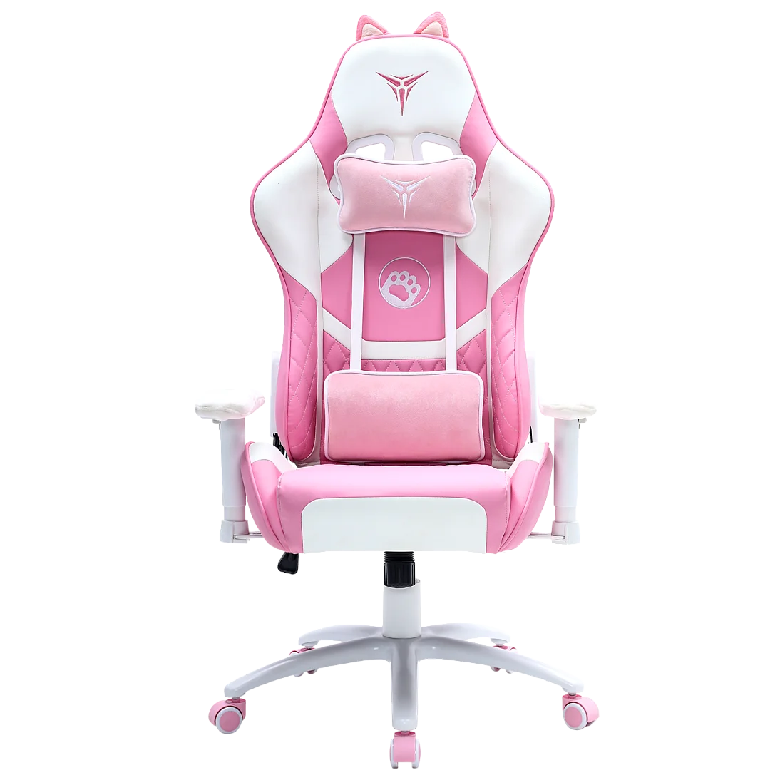 Russia hot pink girl gaming chair cat ear cute computer chair gaming metal frame high back reclining desk chairs