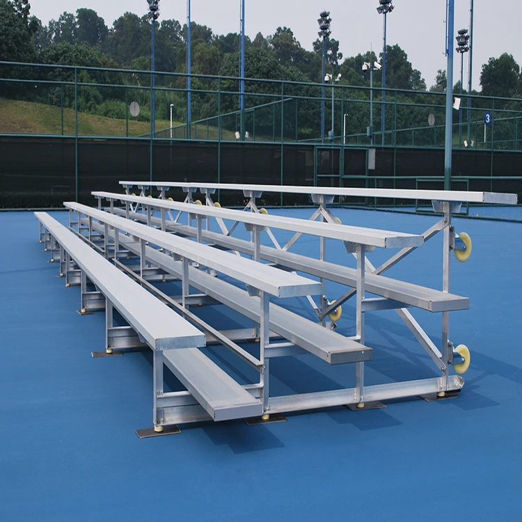 Outdoor galvanized frame tip and roll aluminum bleacher seating Metal structure bleacher