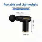 Portable Massage Gun With 6 Massage Heads, Rechargeable 6-Speed Massager  LCD Display