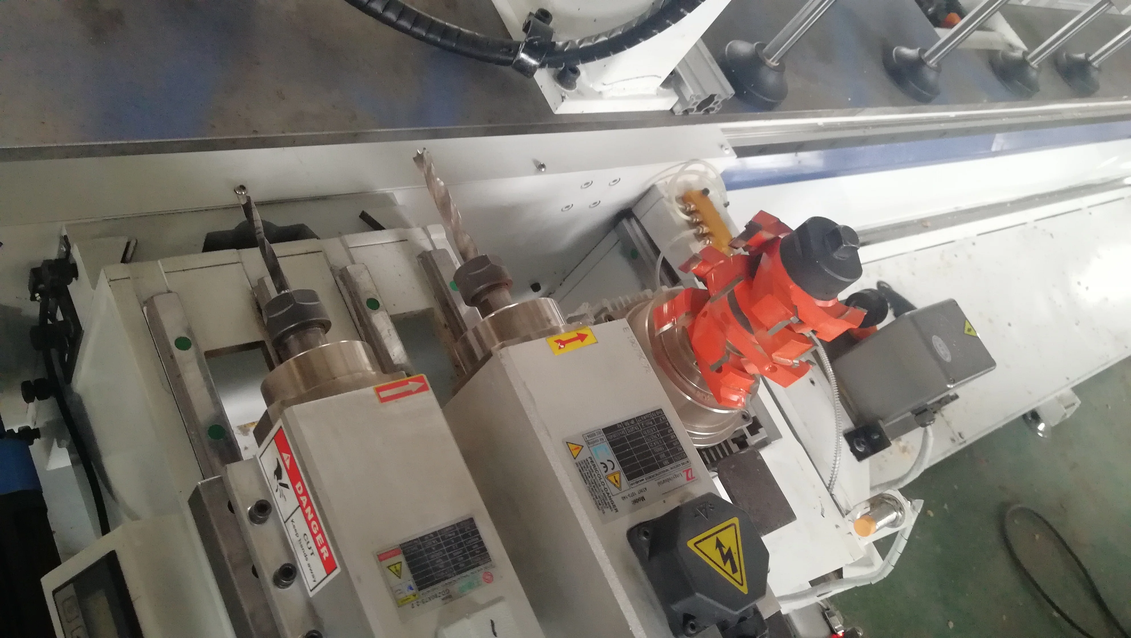 
CNC wood door stile drilling and milling shape machine 