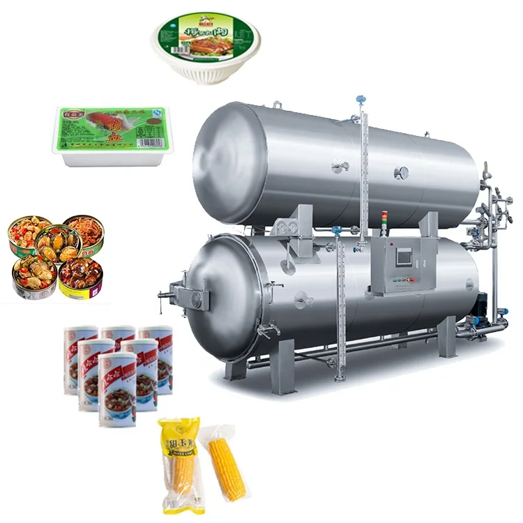 retort pouch sterilizing machine Multi function retort machine food with counter pressure ld steam steriliser