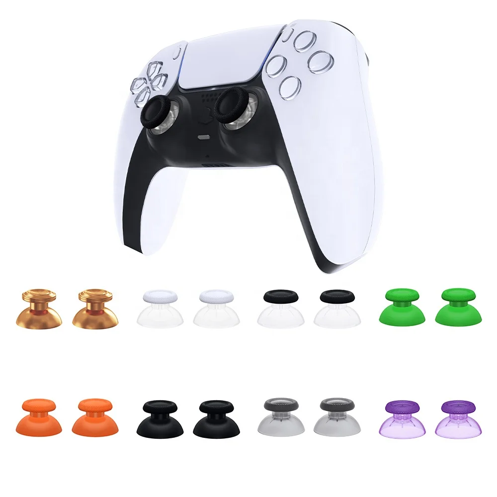 Colorful Metal Plastic Replacement Thumbsticks For PS5 Controller Custom Analog Stick Joystick For PS5 Thumb Sticks For PS4 Pro