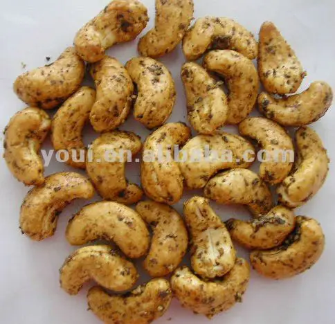 BRC Certificate Wholesale Black Pepper Flavor Roasted Coated Cashew Natural Snacks