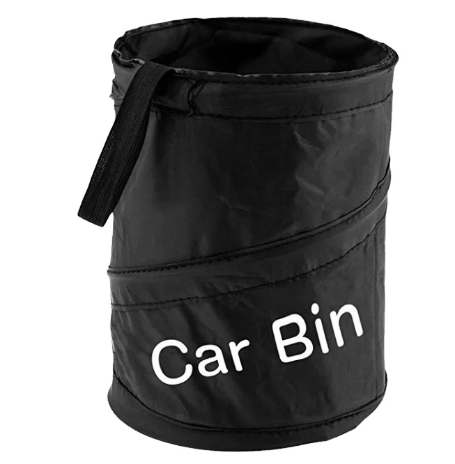 Amazon Hot Sales Portable Hanging Collapsible Foldable Trash Can Mini Car Trash Can Auto Garbage Bin