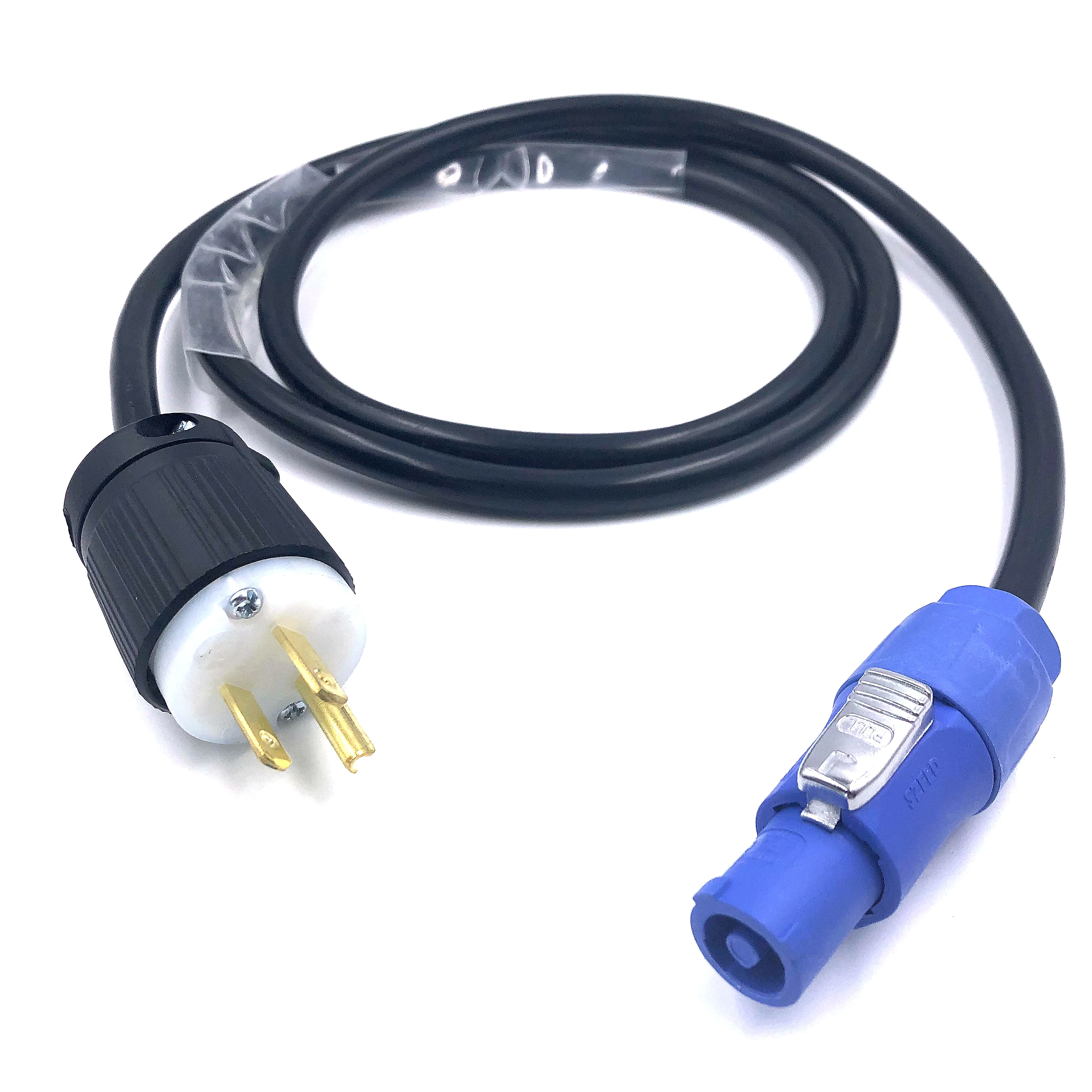 6 Feet 110V 15A Nema 5-15P Assembled Plug to Powercon 14AWG Extension Cables
