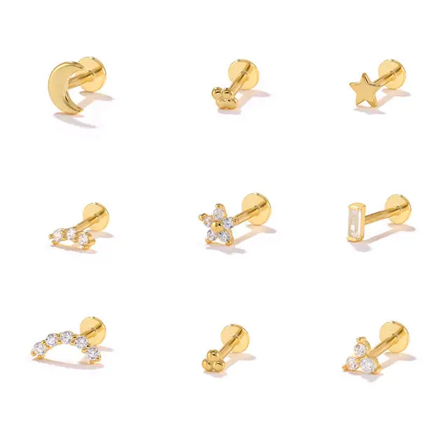 Женские серьги-гвоздики с 925