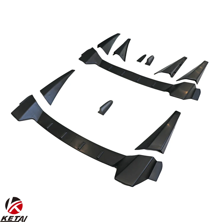 Wholesale Type-R Style Car Bumper Roof Spoiler With Shark Fin For HONDA CIVIC 2016-2022