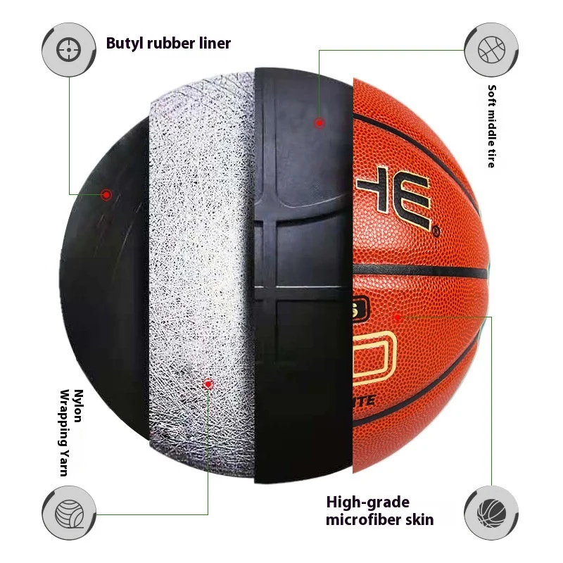 Psyche High-End 7 Adult Professional Competition Basketball Custom Indoor/Outdoor Ultra-Fine Leather Non-Slip Toys