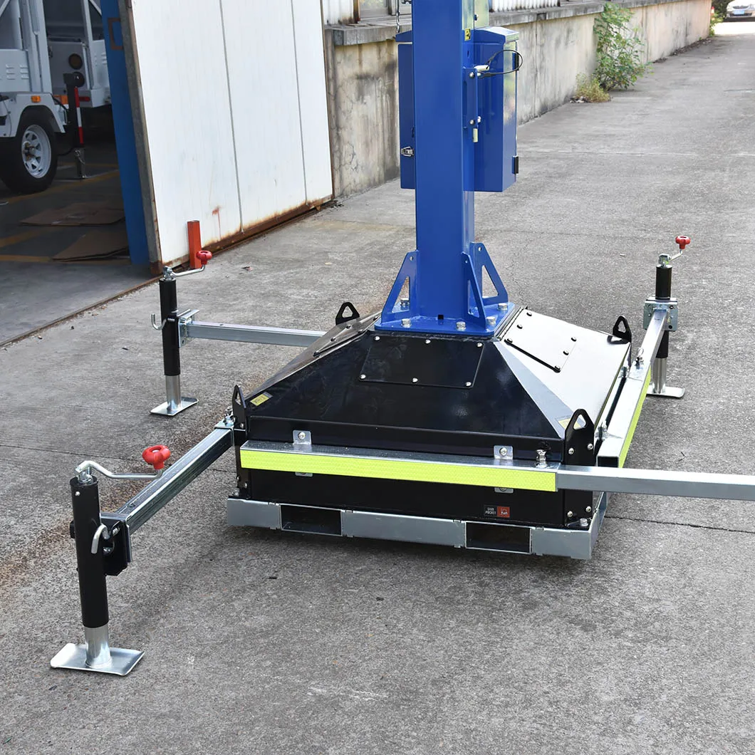 block type solar power street CCTV camera surveillance tower