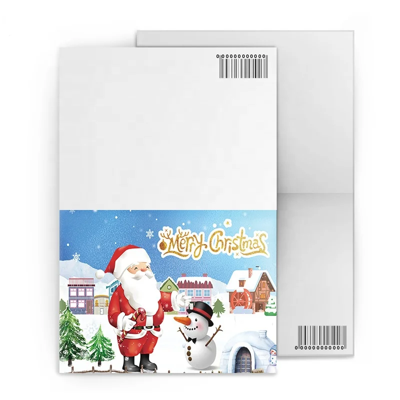Fashion Christmas 3D lenticular greeting cards custom for souvenir