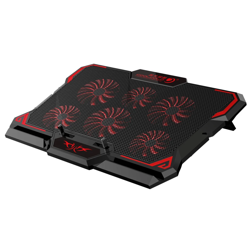 Coolcold 17 inch laptop fan cooler stand gaming notebook cooler LED screen amazon best seller laptop cooler pad