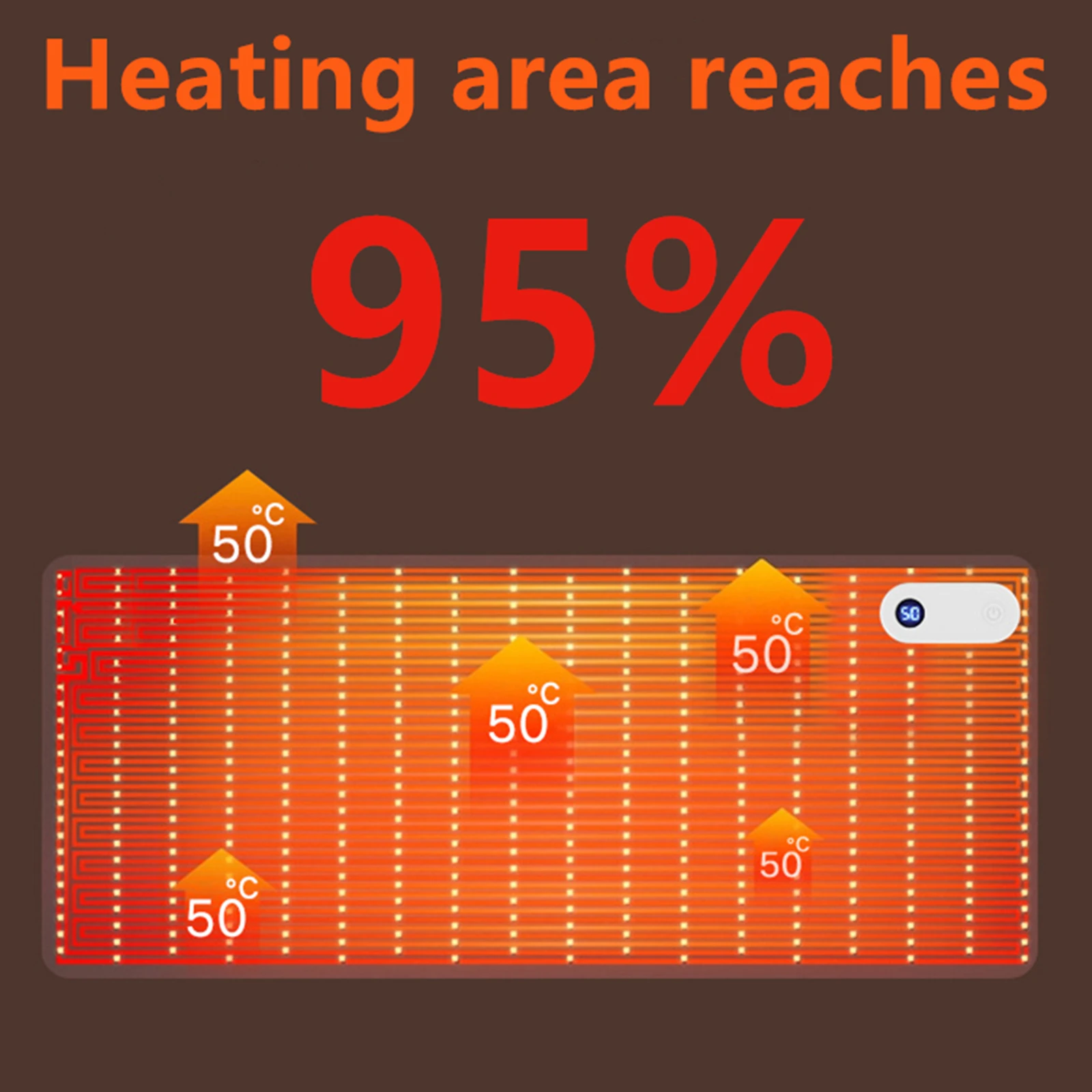 Heated Mouse Mat Hand Warmer 800*330mm Keyboard Mat Gaming Mouse Pad 3 Speeds Touch Control Warm Large Mouse Pad