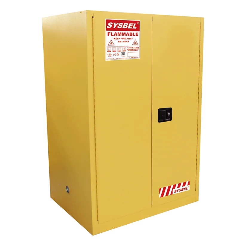 SYSBEL 90 Gal 2 Door Fireproof flammable Chemical liquid safety storage Cabinet for Laboratory and Industry