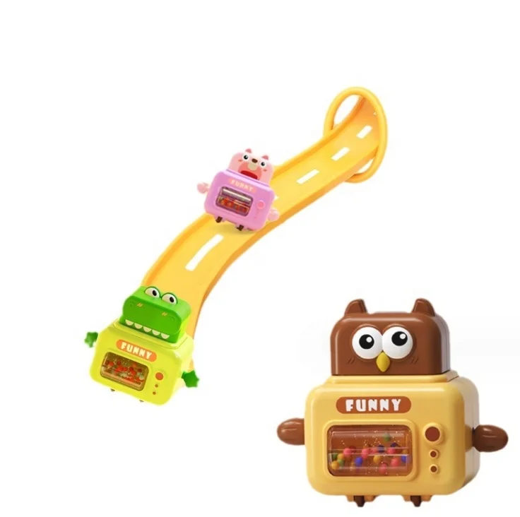 Four styles Cartoon toy vehicle mini press and go car for kids