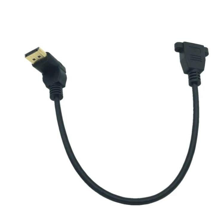 DisplayPort DP Male to Female 90 Degree Up Down Angled Extension Cable