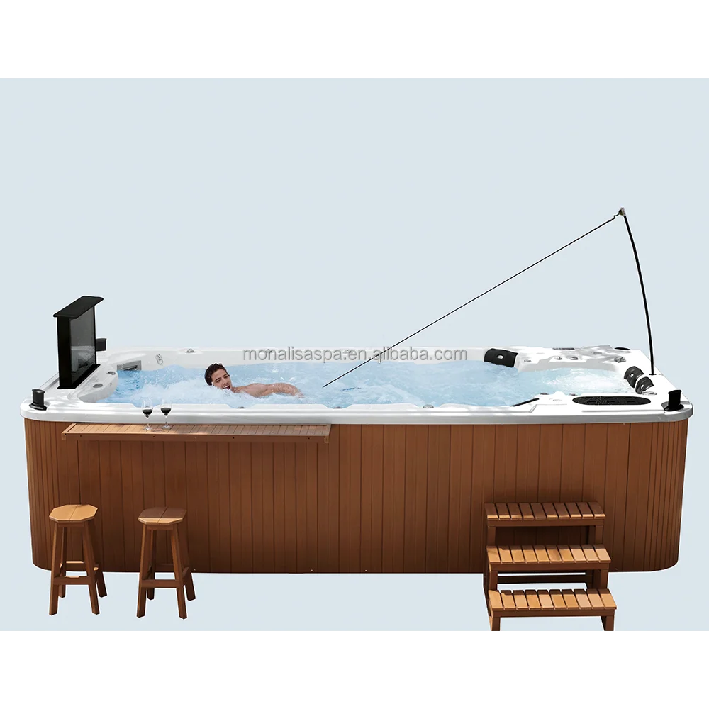 Польза для тела из акрила Monalisa семейный уличный массаж спа-джакузи обширный спа плавания