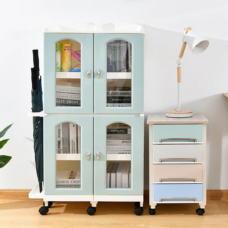 Органайзер для шкафа с 4 ящиками, пластиковый шкаф для шкафа, прикроватный шкаф, ящики