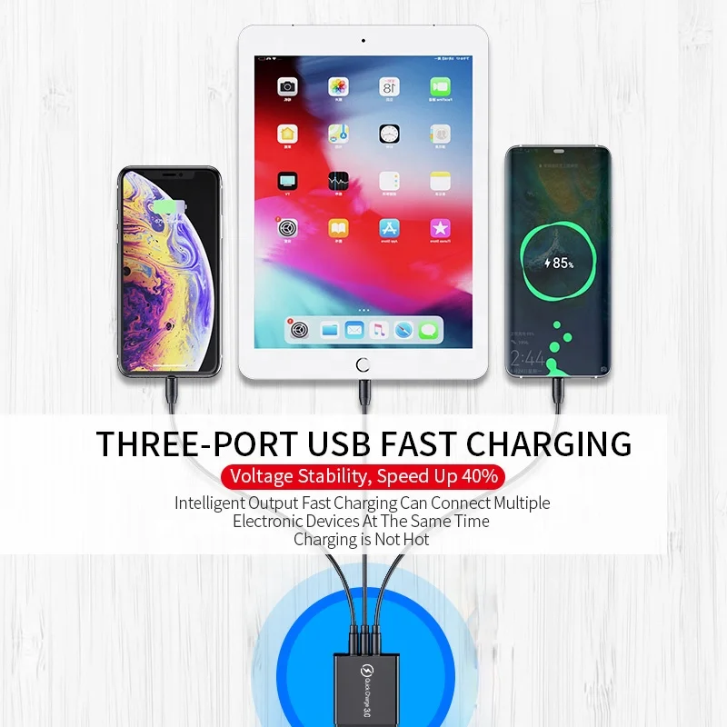 30W USB C Charger QC3.0 PD USB Type C Charger Fast Charging For iphone Xiaomi Samsung Huawei Mobile Phones Chargers
