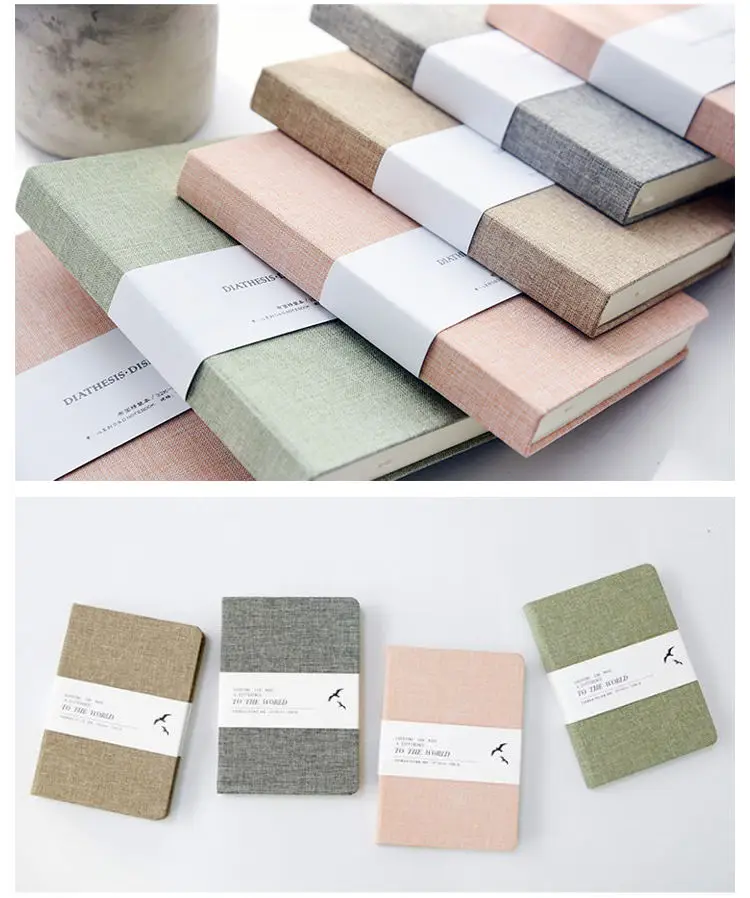 Leter Free Sample Blank Notebook Business Planner Work Agenda Budget Binder Macaron Canvas Candy Color Pu Leather Cover Binder