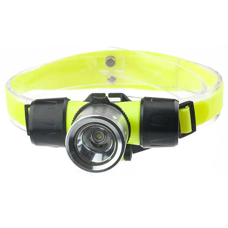 Portable Underwater Waterproof Head Flashlight Headlamp For Diving AAA Battery Scuba Diving Headlamp