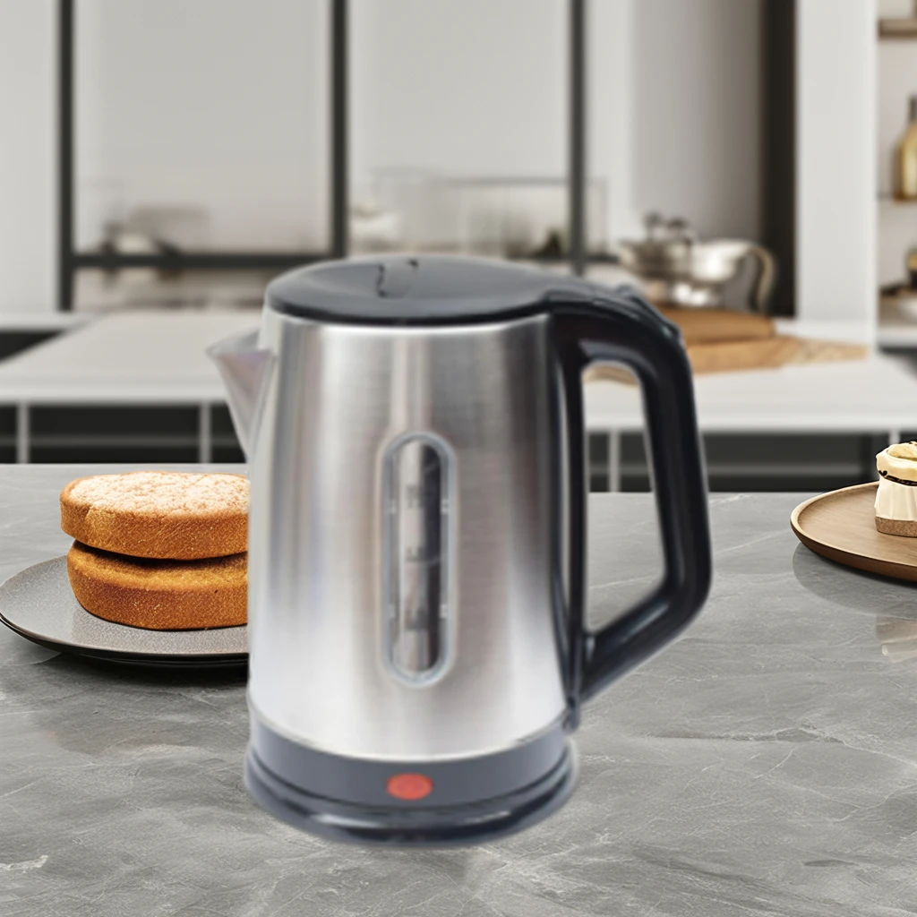 New Stainless Steel Electric Water Heater Kettle 2.0L Portable with Spray-Paint Automatic Boiling for Home Kitchen Use