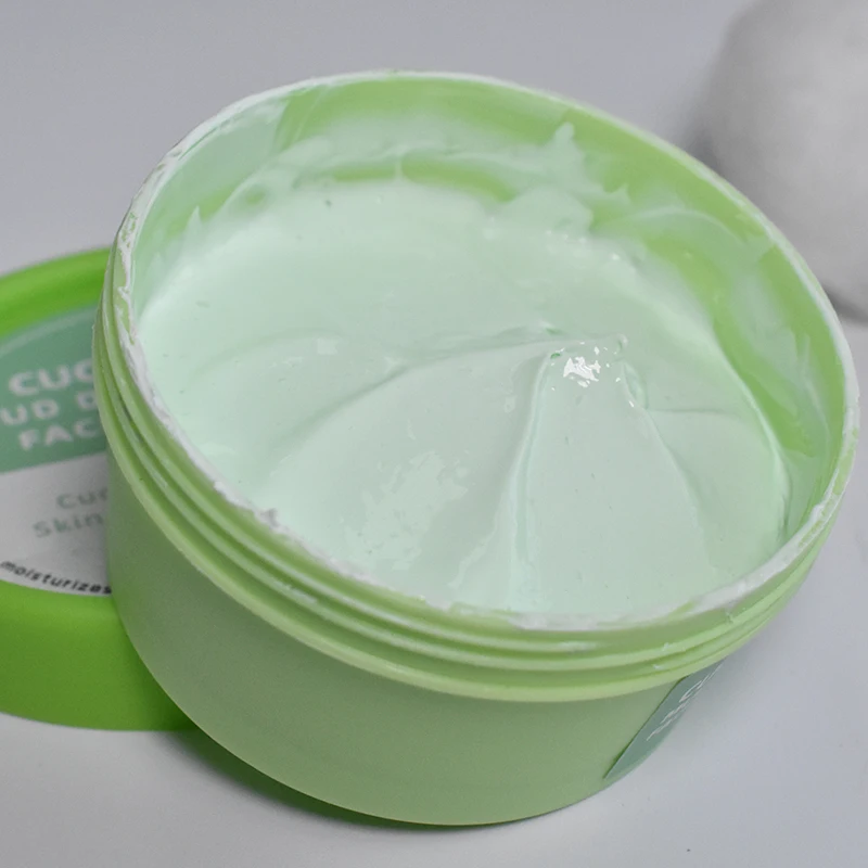 Private Label Brightening Anti Acne Cleansing Mud Mask Cucumber Extract Facial Clay Mask