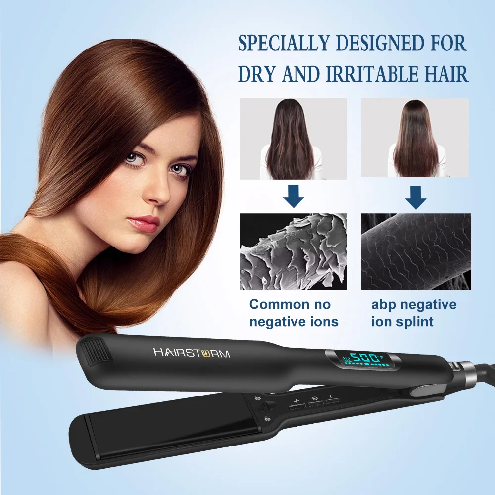 Профессиональный быстрый нагрев портативный нано-титановый утюжок для волос выпрямитель 480 градусов индивидуальная этикетка плоские утюги