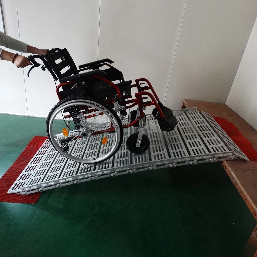 Rollable disability and handicap passenger scooter car aluminum ramps for minivan or low cars