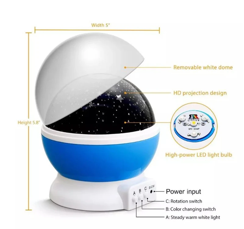 2021 star night light projector romantic sky led for kids