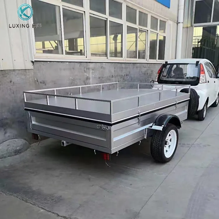 Колеса одноосный пользовательский автомобильный прицеп 2 колесный сильная коробка утилита автомобильные трейлеры
