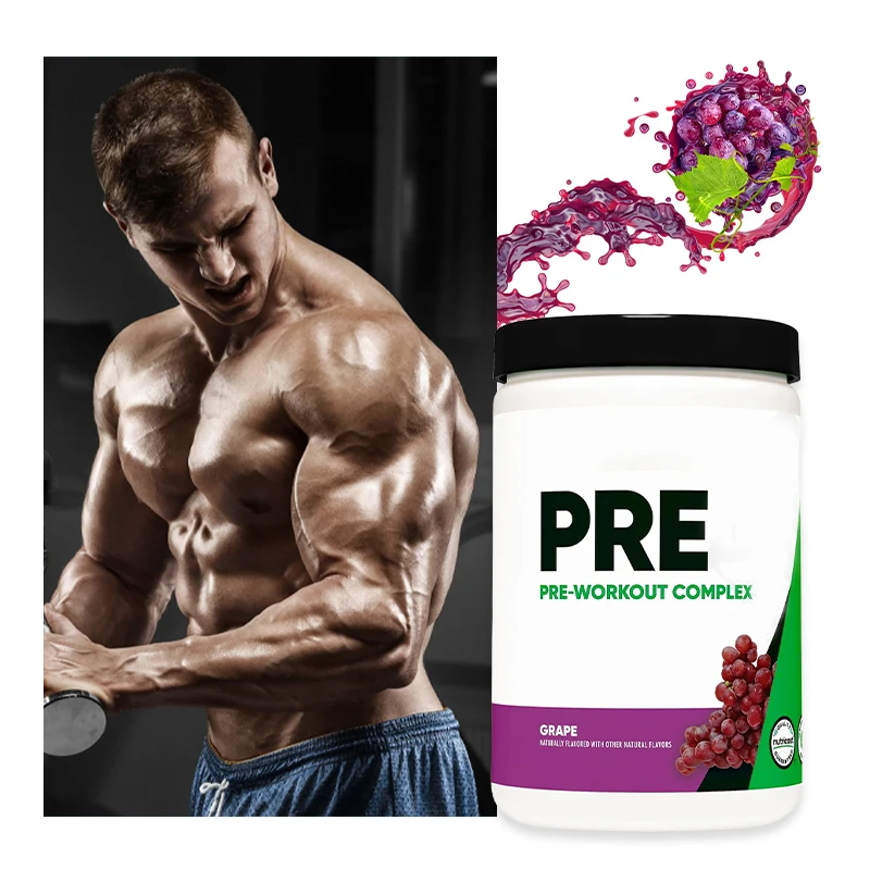 Частная Марка, спортивное питание, виноградные ароматизаторы, незаменимые аминокислоты, чтобы тренировать более жесткий порошок перед тренировкой