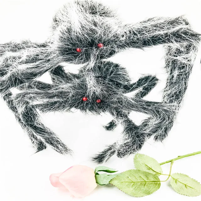 
Wholesale Hairy Black spider Halloween decoration spider for Halloween party decoration set 