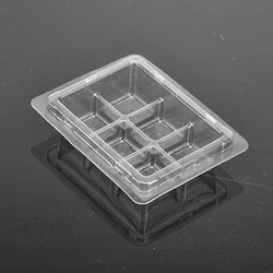 custom biodegradable blister clamshells packaging for plants with printed paper insert