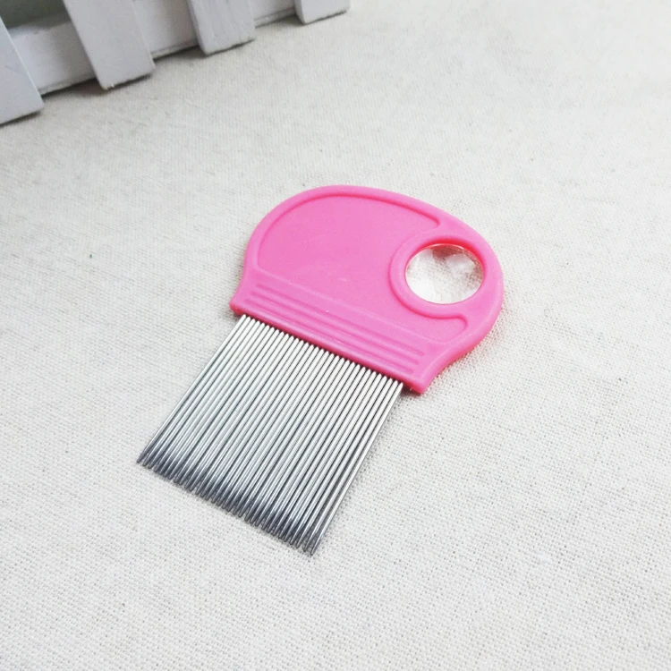 Amazon Hot Selling Durable Stainless Steel Hair Beauty Nit Lice Clean Flea Tick Comb