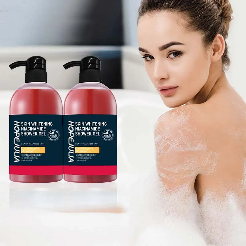 High-quality wholesale custom exfoliating brightening moisturizing amino acid shower gel floral perfume shower gel