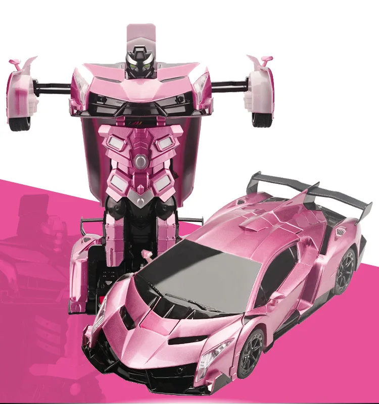 
Hot selling 1:12 6ch trans robot toy car with light and music deformation robots Gestures induced deformation 